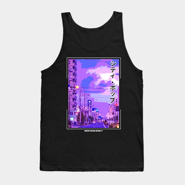 Vaporwave Japanese Tank Top by Neon Bang Bang